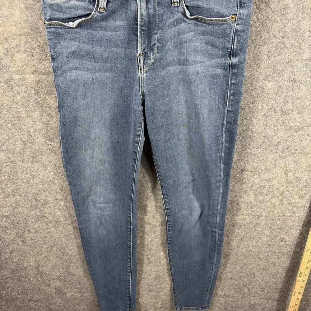 Frame Womens Blue Le High‎ Skinny Cropped Jeans 25 - Picture 3 of 10